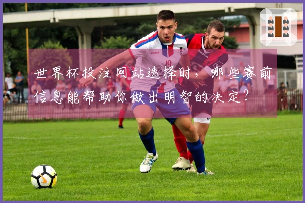 世界杯投注网站选择时,哪些赛前信息能帮助你做出明智的决定?